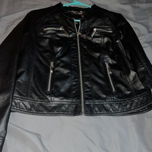 J2 faux leather jacket.